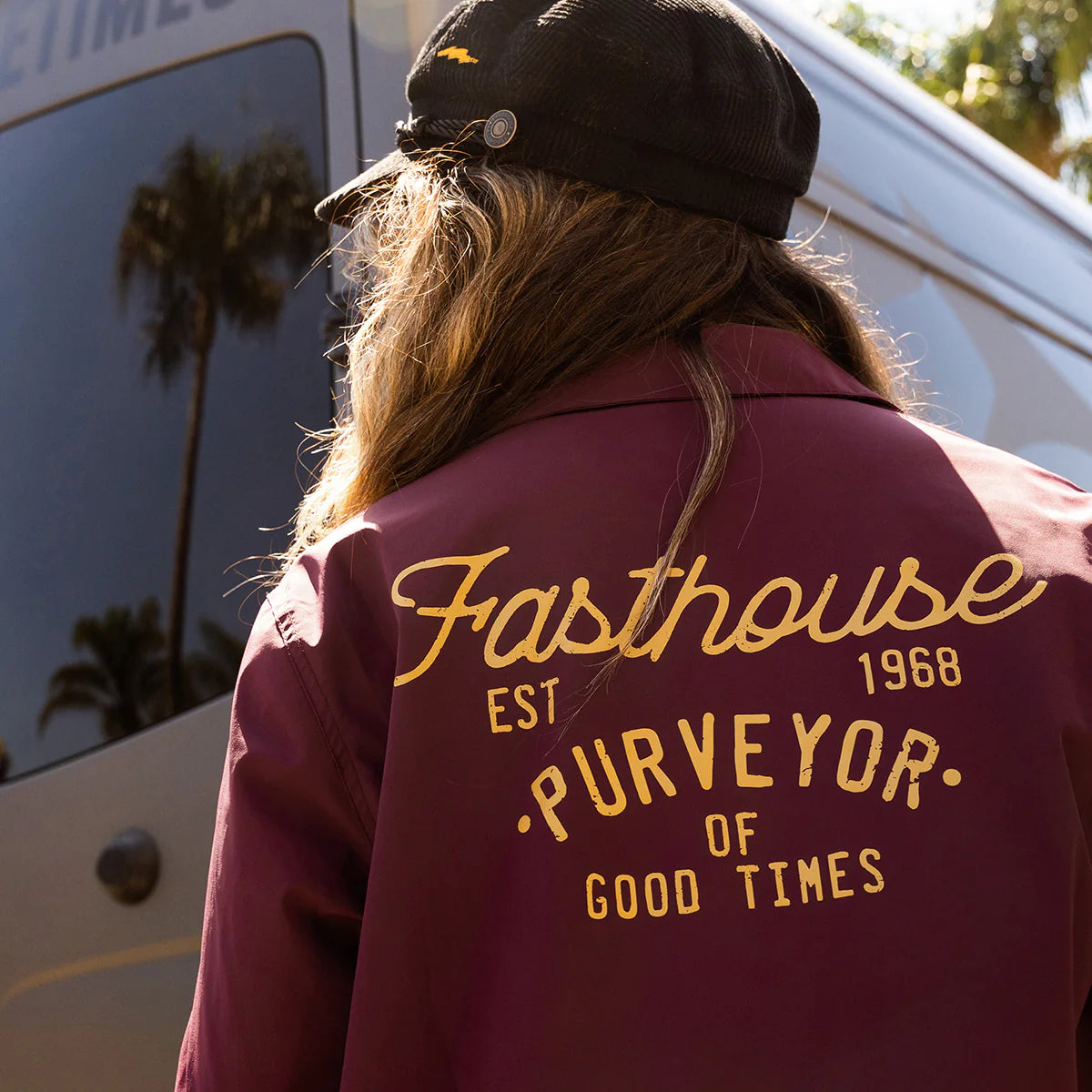 Fasthouse Novel Coaches Jacket - Womens - Maroon