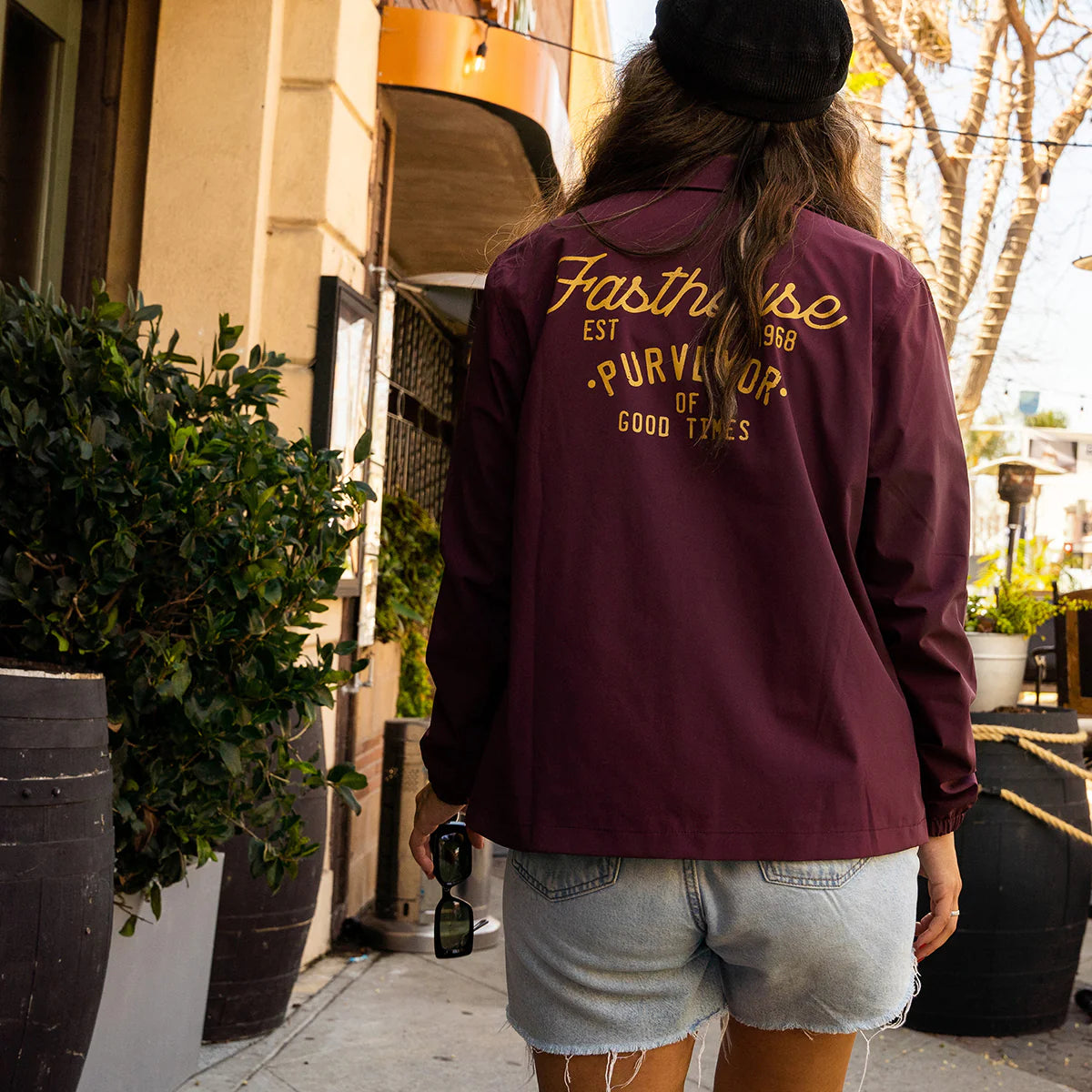 Fasthouse Novel Coaches Jacket - Womens - Maroon