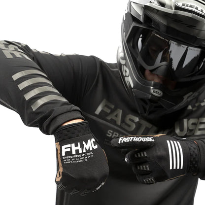 Fasthouse Off-Road Sand Cat Glove - Black-Black