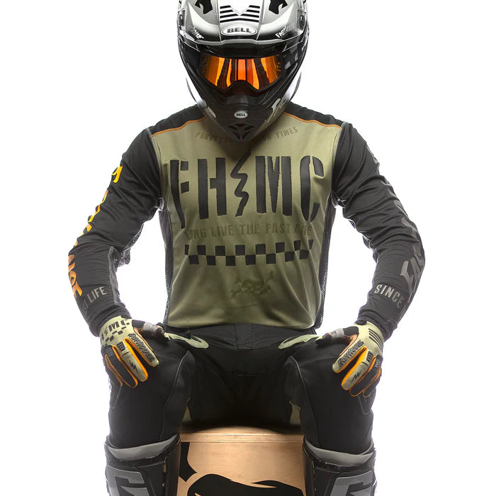 Fasthouse Off-Road Grindhouse Charge Jersey - Dusty Olive