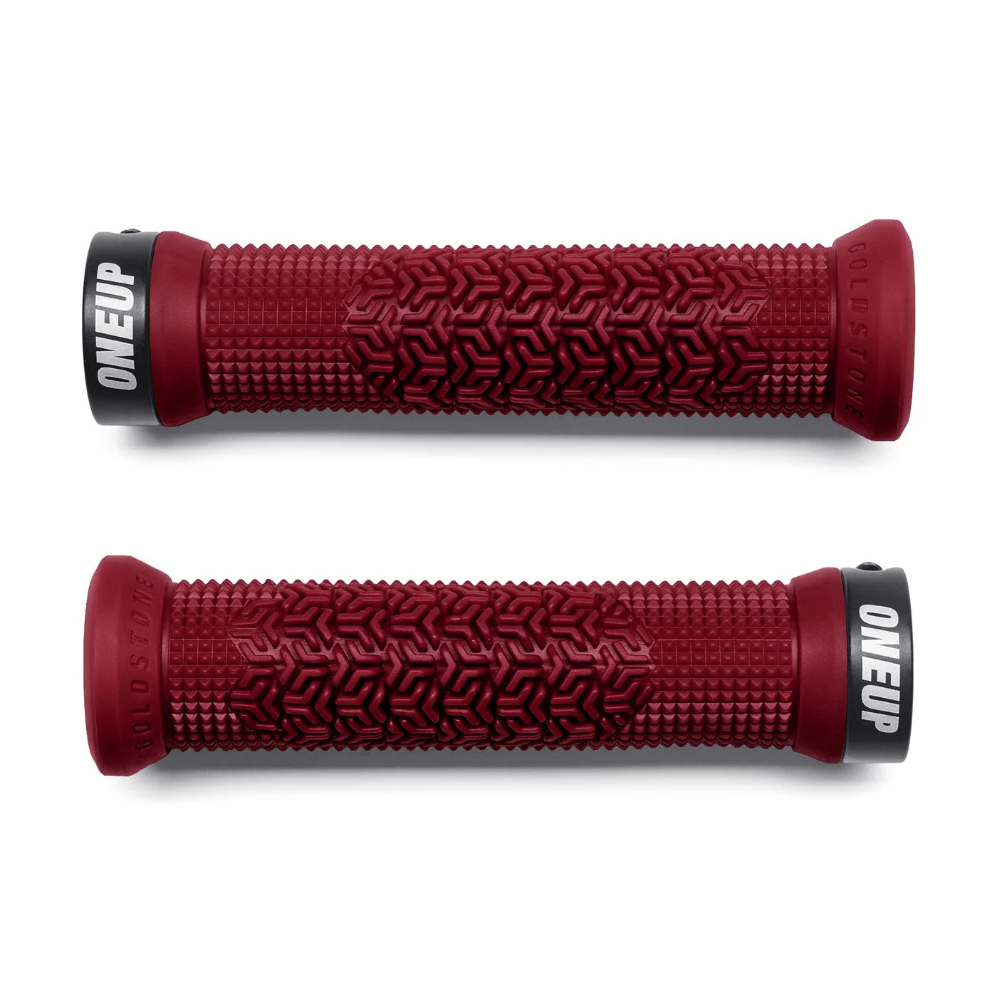 OneUp Jackson Goldstone Lock-On MTB Grips - Maroon