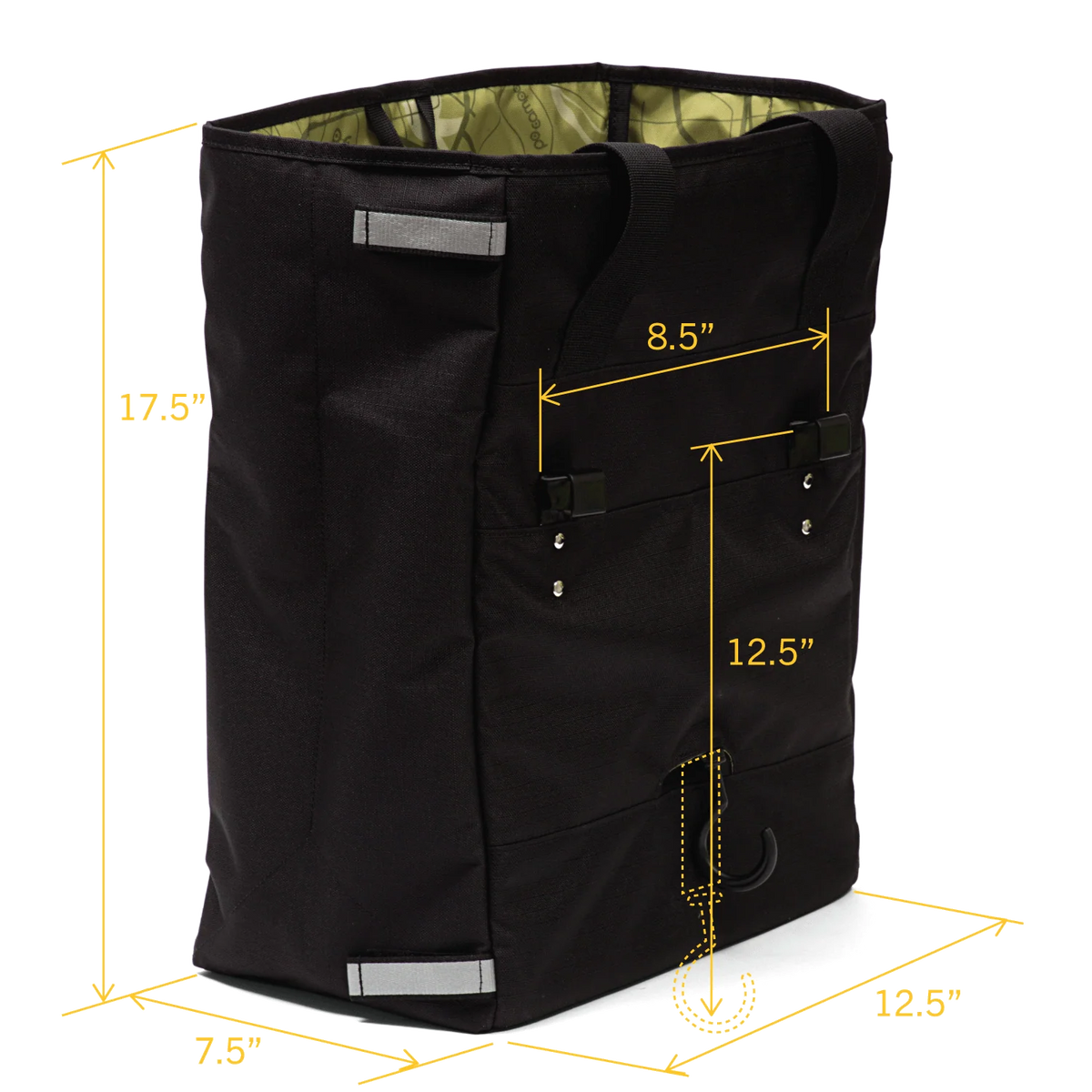 Po Campo Orchard Grocery Pannier - Black Ripstop