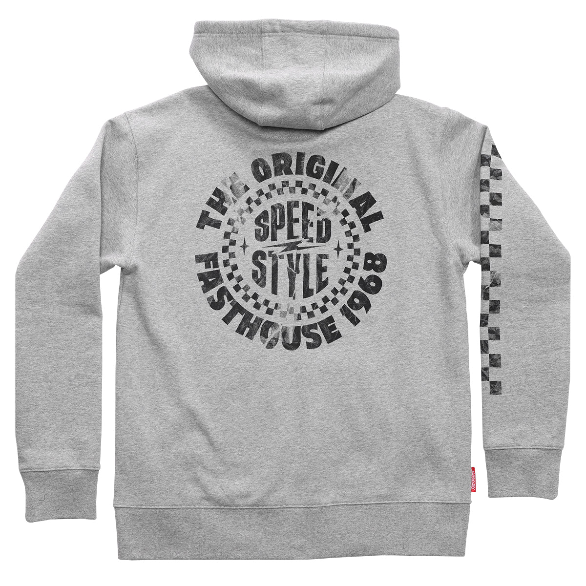 Fasthouse Origin Zip-Up Hoodie - Heather Gray