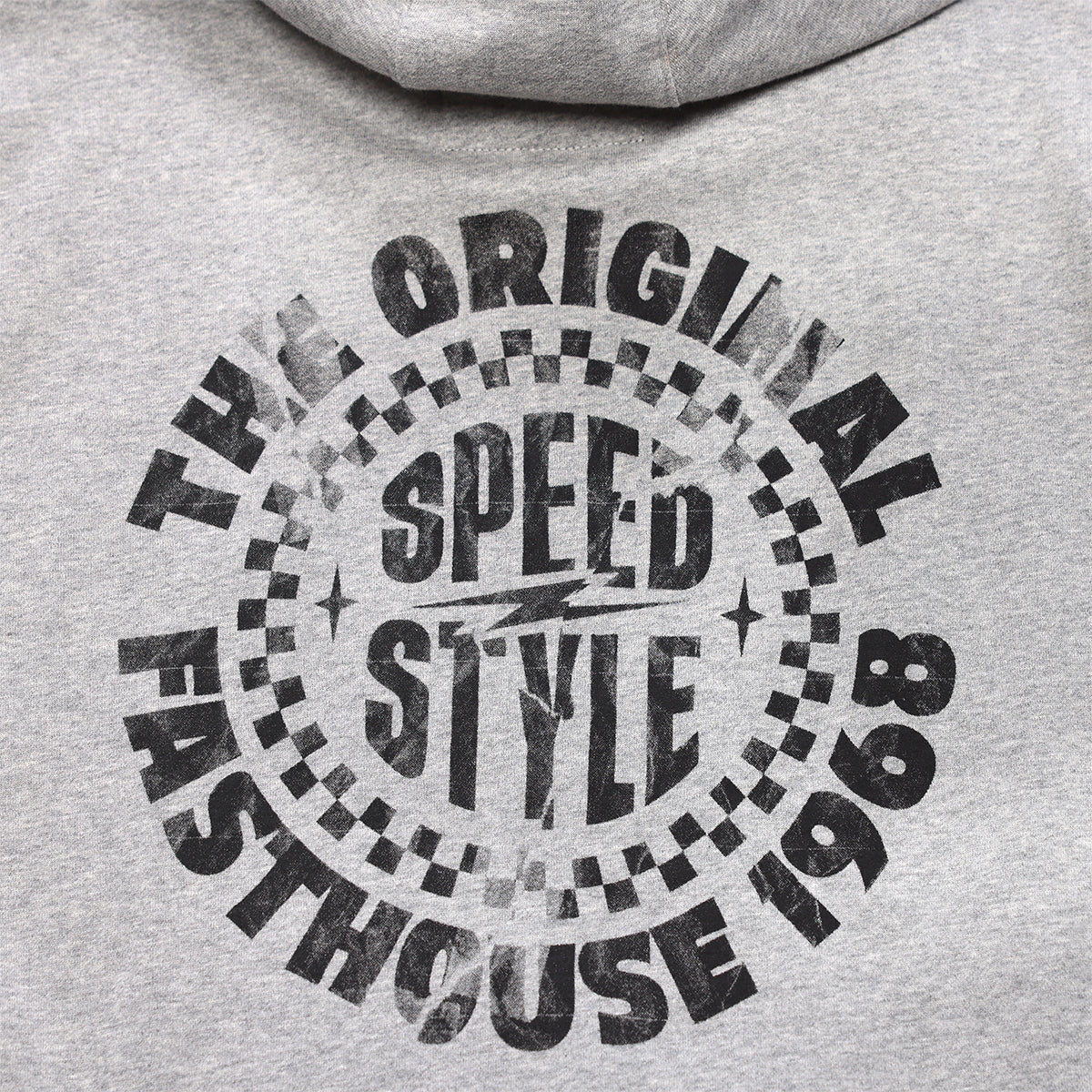 Fasthouse Origin Zip-Up Hoodie - Heather Gray