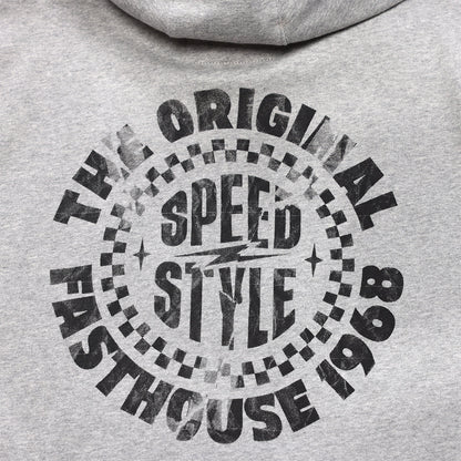 Fasthouse Origin Zip-Up Hoodie - Heather Gray