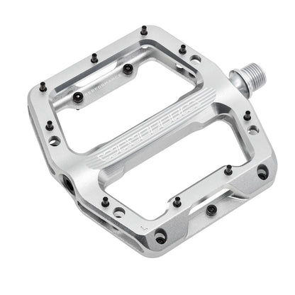Wolf Tooth Components Waveform Performance Flat Pedal - Raw Silver