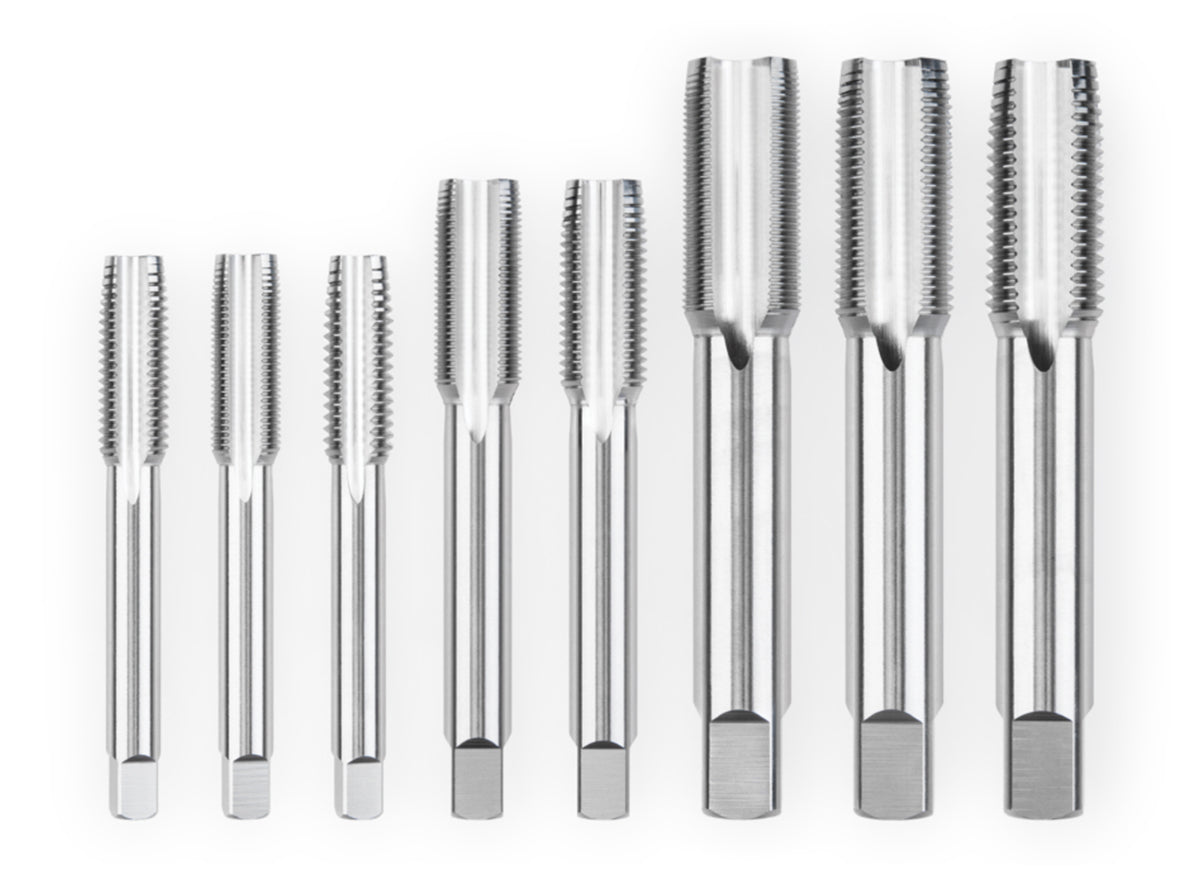 Park Tool 8 Piece Thru Axle Tap Set for Frame and Fork Silver  