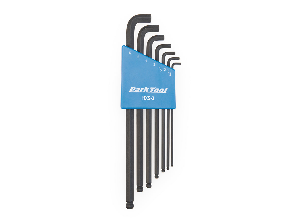 Park Tool Stubby Hex Wrench Set HXS-3 Black - Blue  