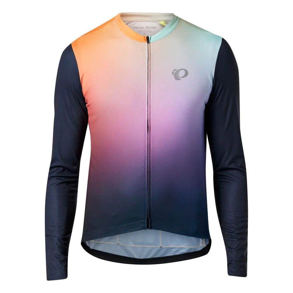Pearl Izumi Attack Long Sleeve Road Jersey - Melon Air Dye