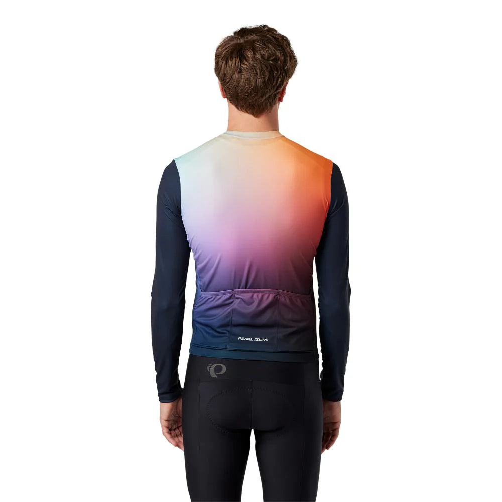 Pearl Izumi Attack Long Sleeve Road Jersey - Melon Air Dye