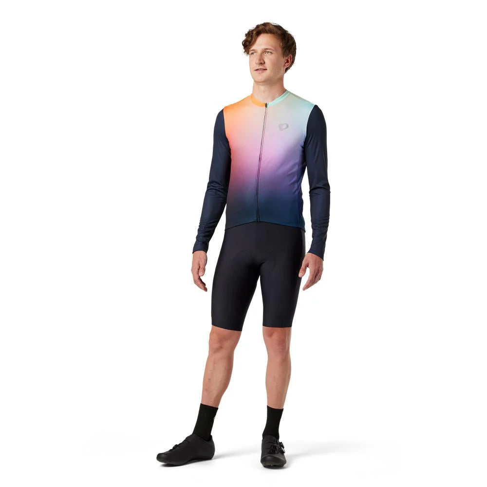 Pearl Izumi Attack Long Sleeve Road Jersey - Melon Air Dye