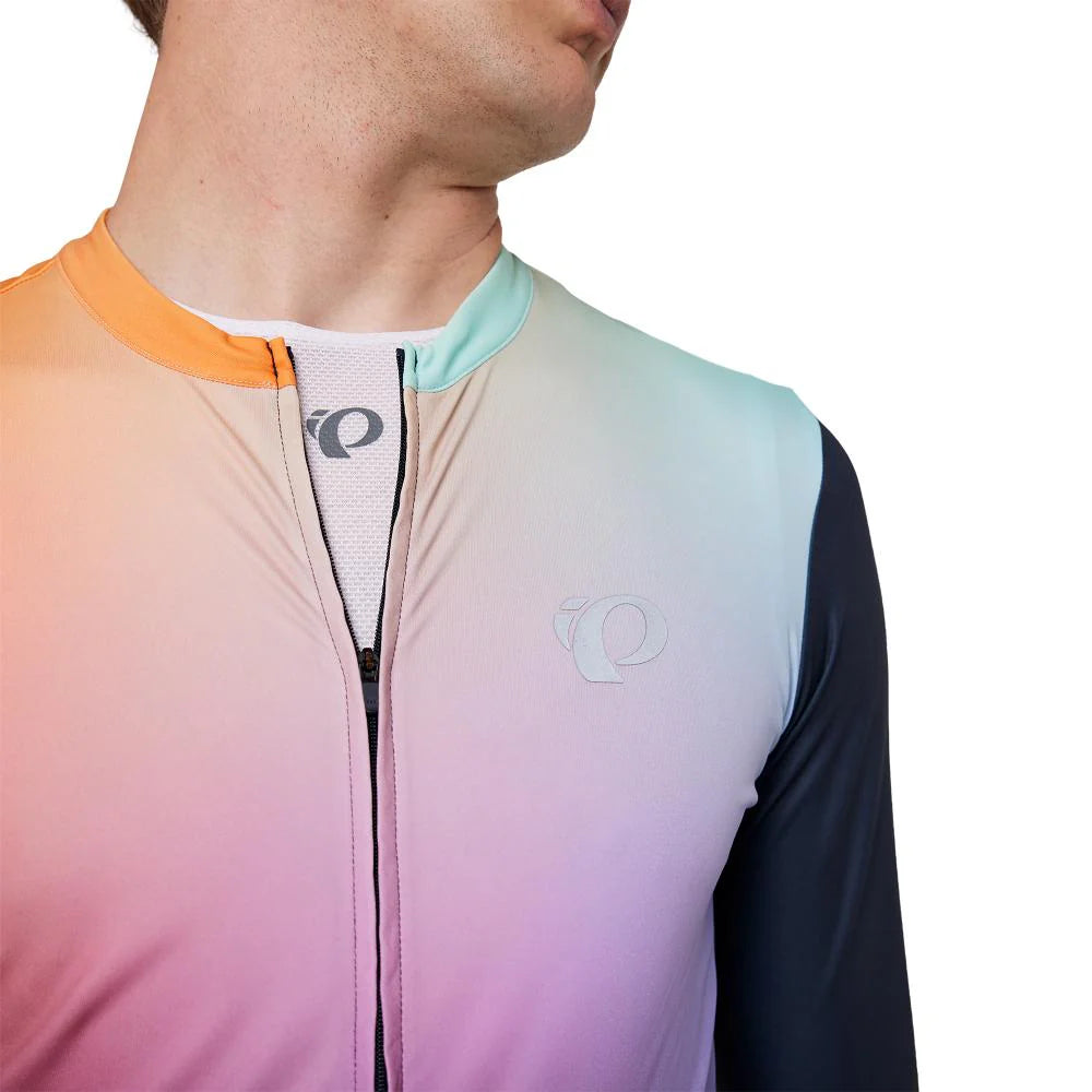 Pearl Izumi Attack Long Sleeve Road Jersey - Melon Air Dye