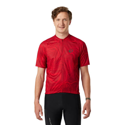 Pearl Izumi Classic Cycling Jersey - Red Dahlia Topo