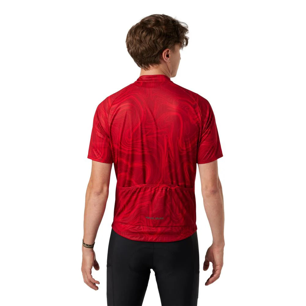 Pearl Izumi Classic Cycling Jersey - Red Dahlia Topo