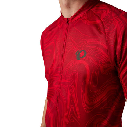 Pearl Izumi Classic Cycling Jersey - Red Dahlia Topo