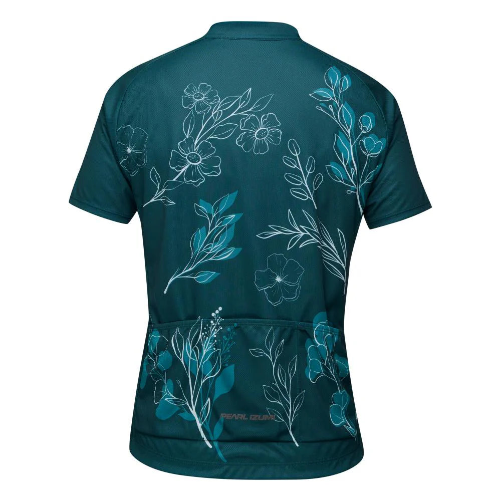 Pearl Izumi Classic Cycling Jersey - Womens - Dark Sea-SS Wildflower