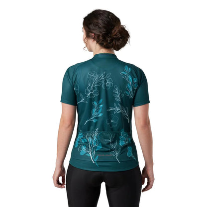 Pearl Izumi Classic Cycling Jersey - Womens - Dark Sea-SS Wildflower