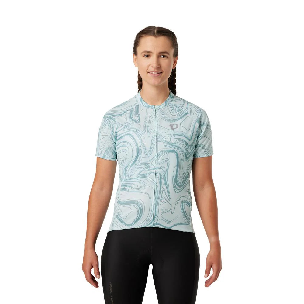 Pearl Izumi Classic Cycling Jersey - Womens - Surf Spray Topo