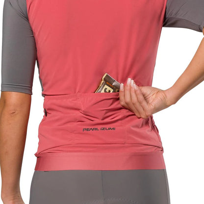 Pearl Izumi Expedition Short Sleeve Road Jersey - Womens - Rosewood