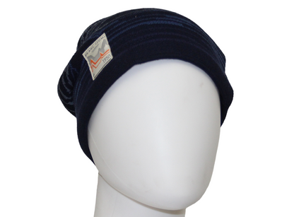 Pearl Izumi Merino Knit Graphic Beanie - Navy Ridges