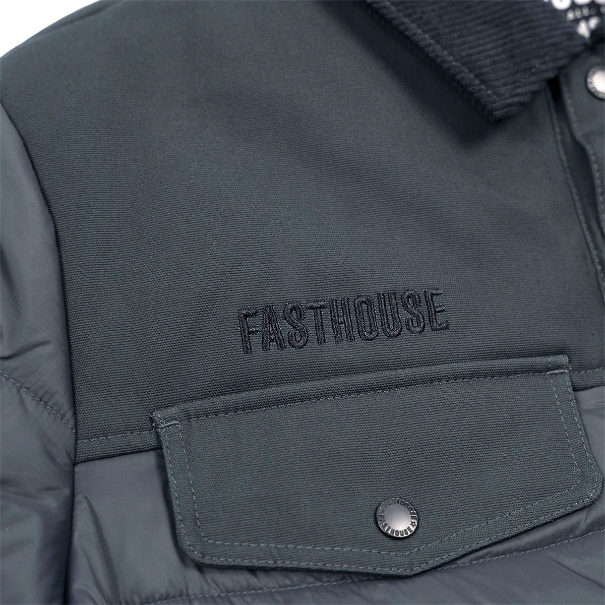 Fasthouse Prospector Puffer Jacket - Smoked Navy