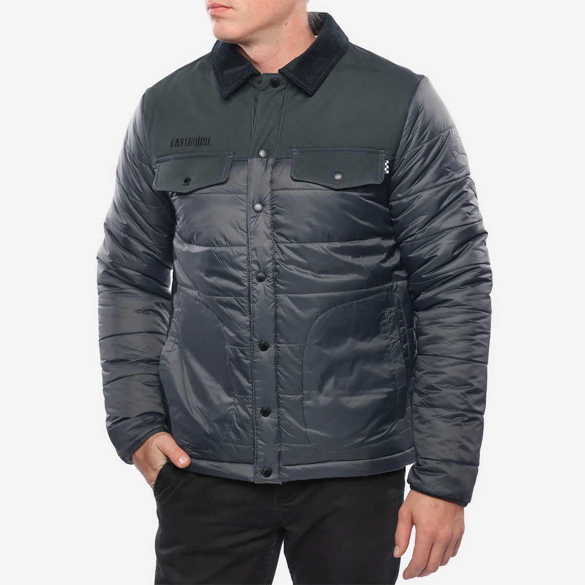 Fasthouse Prospector Puffer Jacket - Smoked Navy
