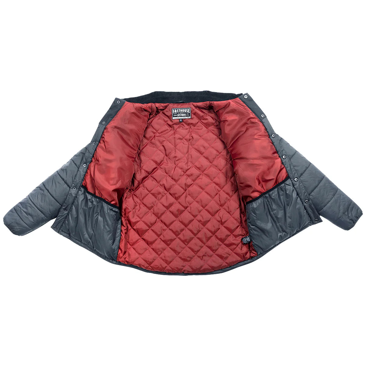 Fasthouse Prospector Puffer Jacket - Smoked Navy