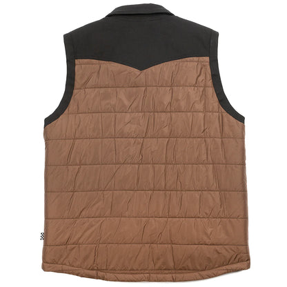 Fasthouse Prospector Puffer Vest - Black-Brown