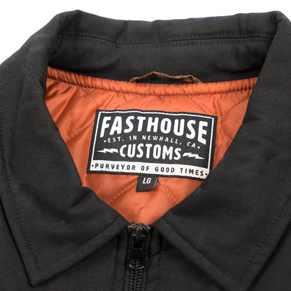 Fasthouse Prospector Puffer Vest - Black-Brown