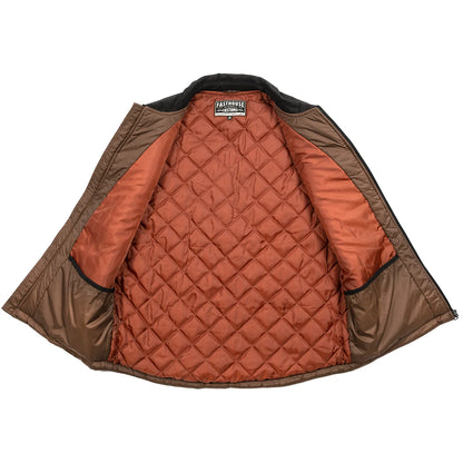 Fasthouse Prospector Puffer Vest - Black-Brown