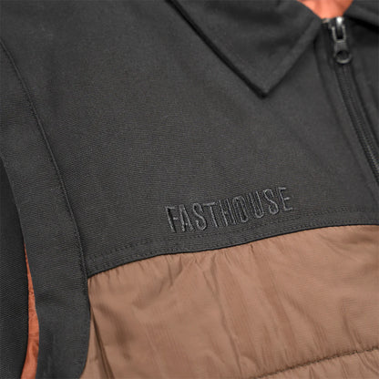 Fasthouse Prospector Puffer Vest - Black-Brown
