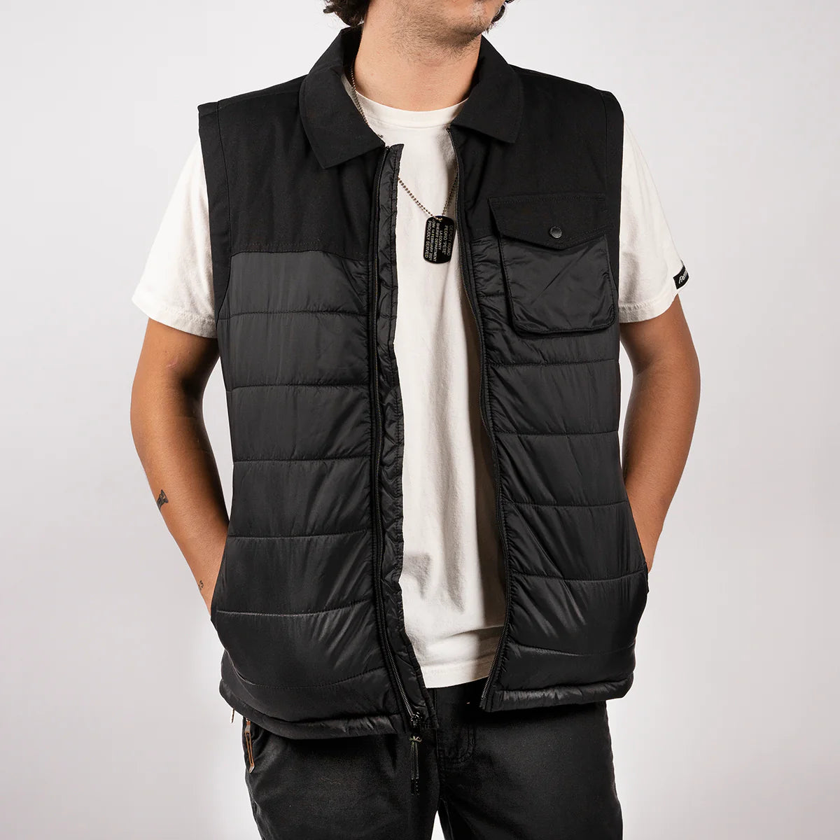 Fasthouse Prospector Puffer Vest - Black