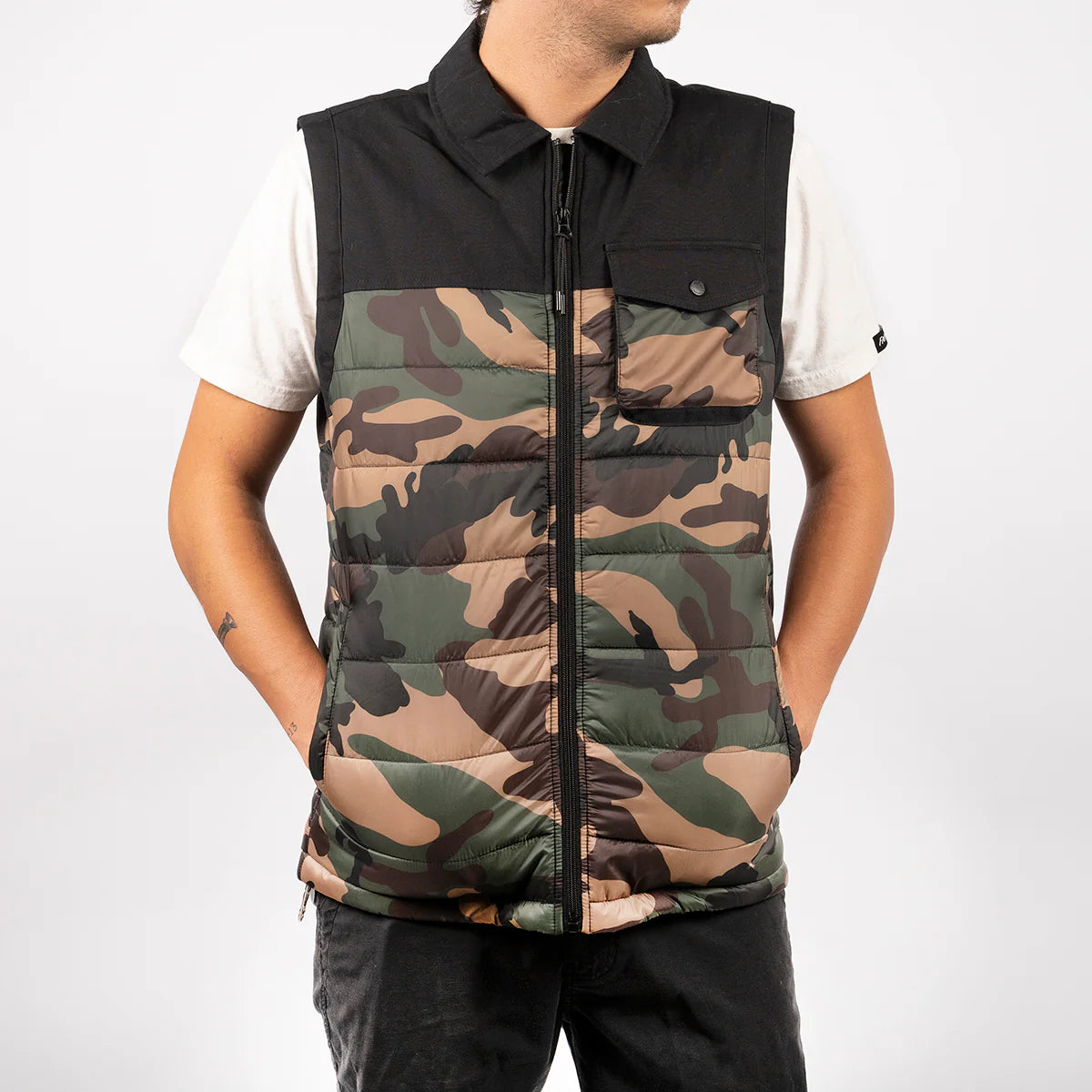 Fasthouse Prospector Puffer Vest - Camo