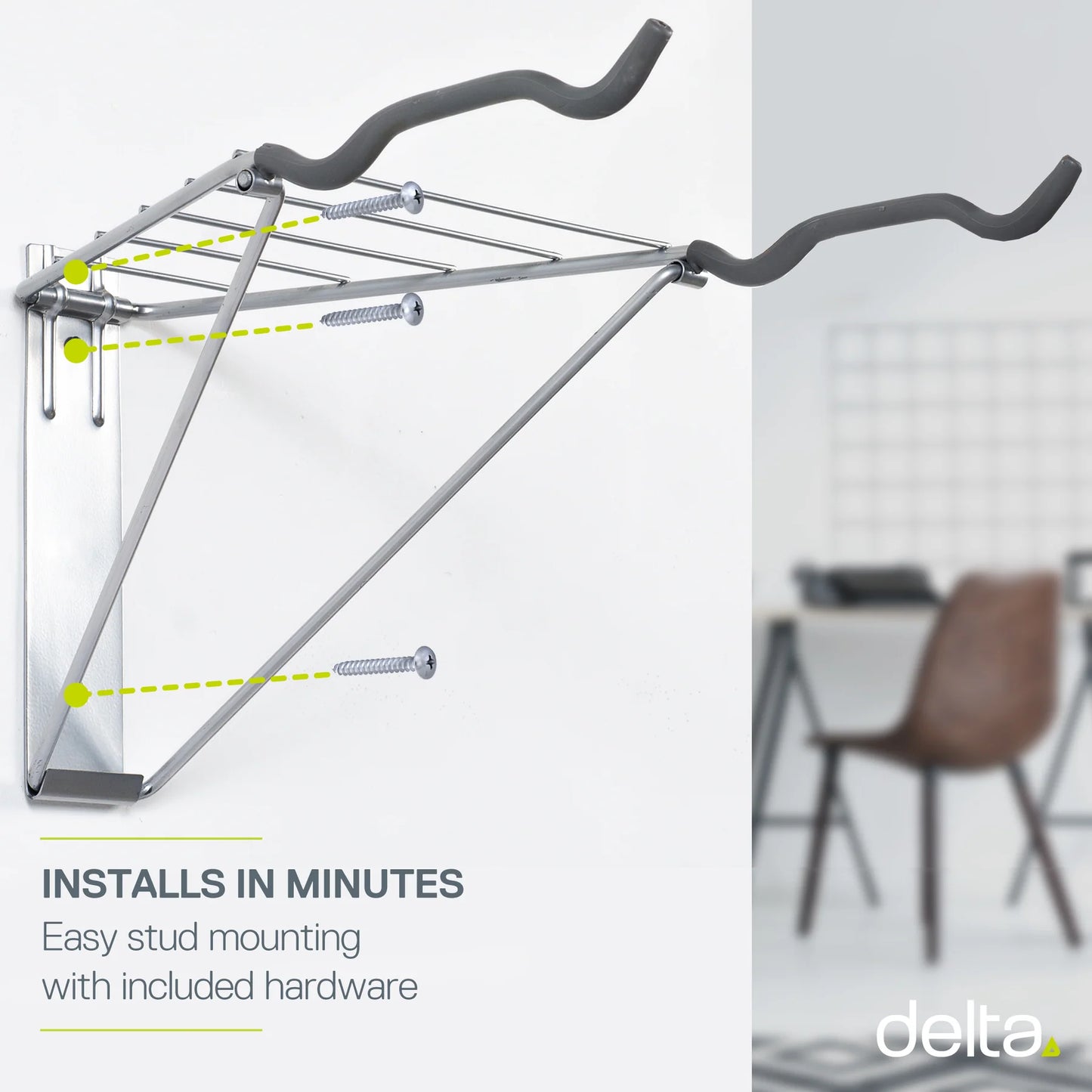 Delta Wall Mount Rack With Shelf