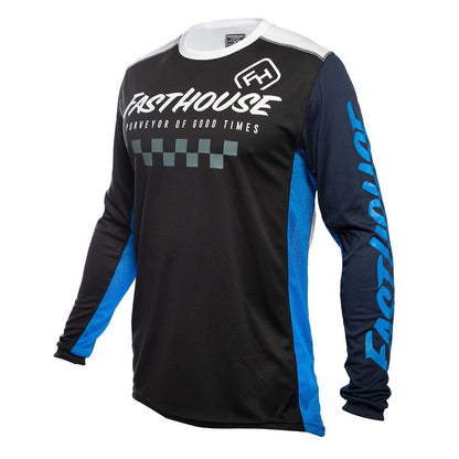 Fasthouse Rally Jersey - Black-Blue
