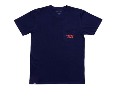 Santa Cruz Assembly Stash Tee - Navy Blue