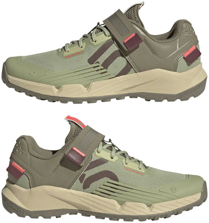 Five Ten Trailcross Clip-In MTB Shoe - Womens - Magic Lime-Quiet Crimson-Orbit Green