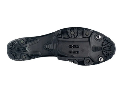 Lake MX177 MTB Shoe - Wide - Black-Black Reflective