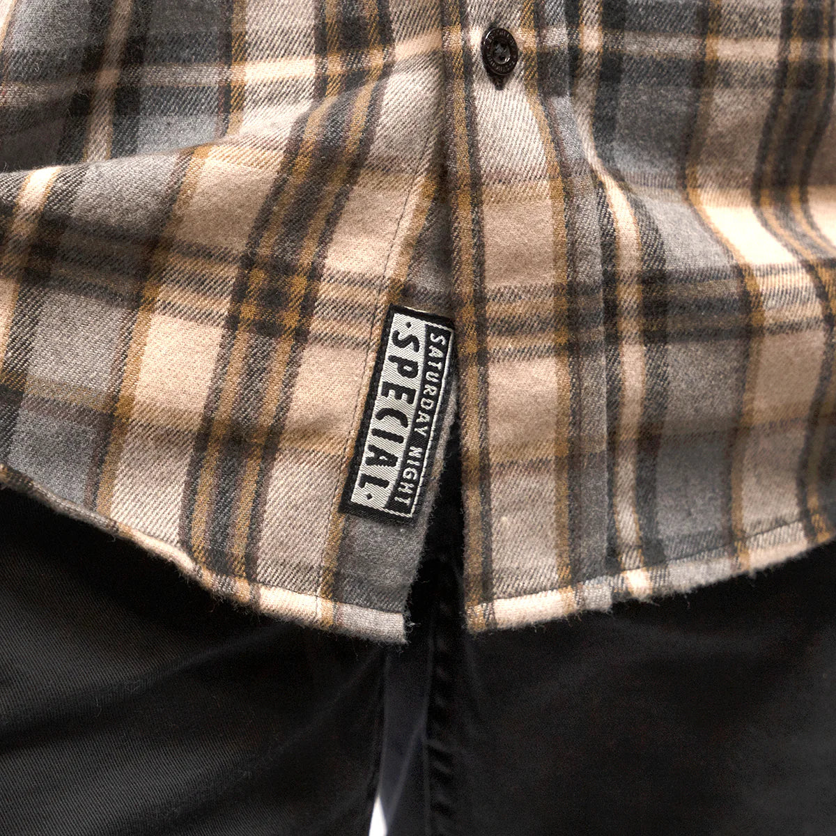 Fasthouse Saturday Night Special Flannel Shirt - Beige
