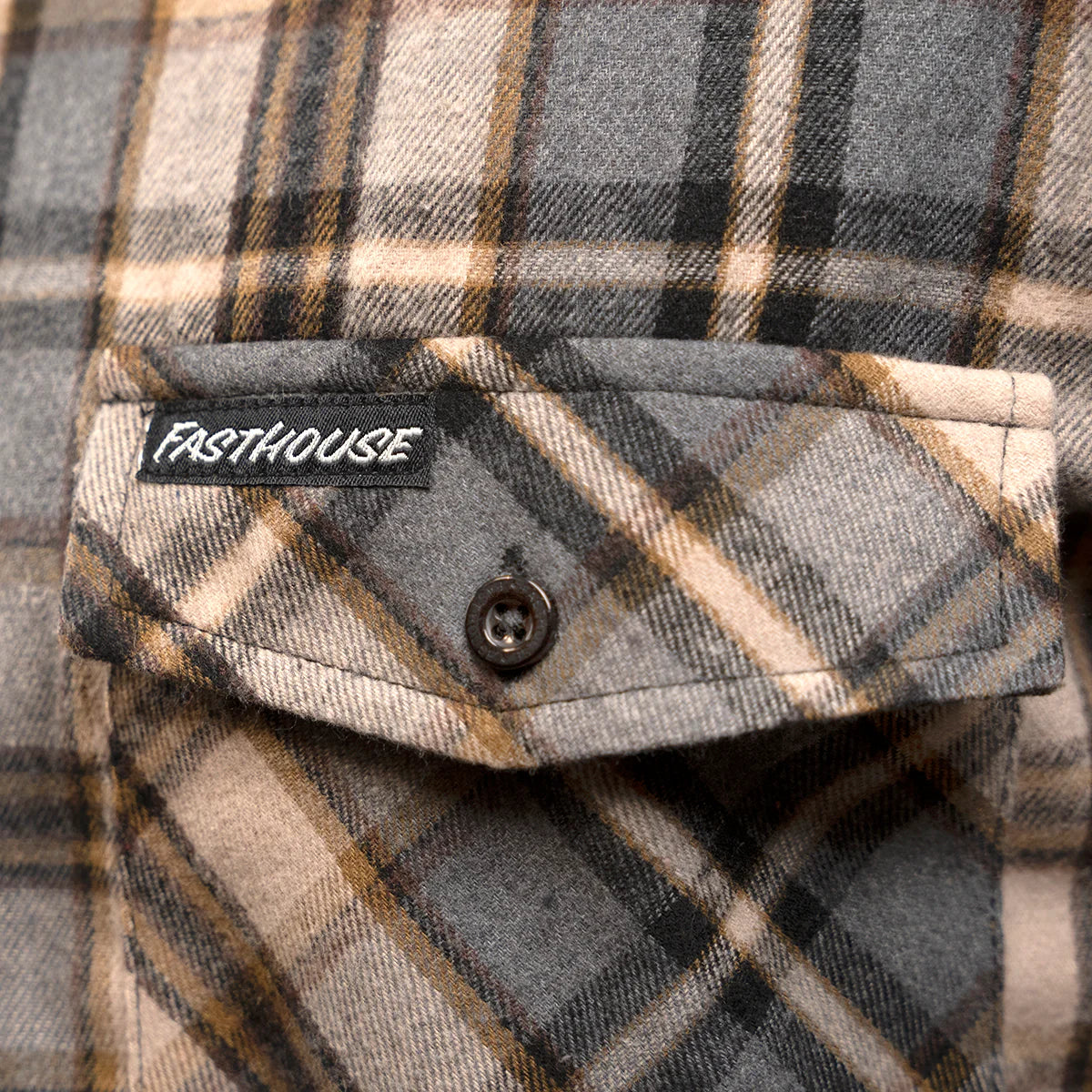 Fasthouse Saturday Night Special Flannel Shirt - Beige