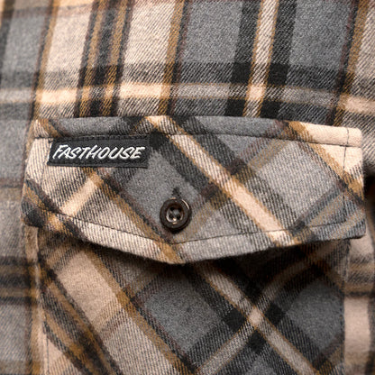 Fasthouse Saturday Night Special Flannel Shirt - Beige