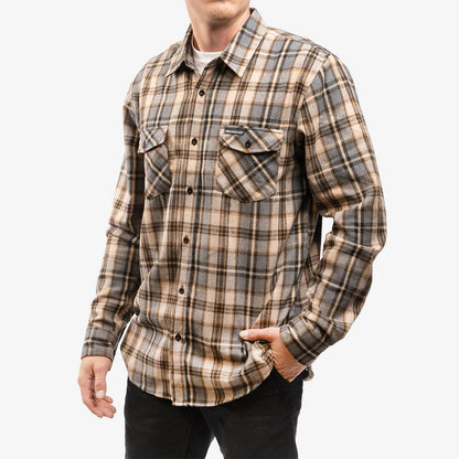 Fasthouse Saturday Night Special Flannel Shirt - Beige