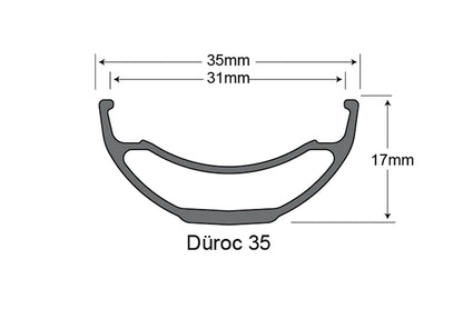 Sun Ringle Duroc 35 Pro 27.5" MTB Wheel - Rear