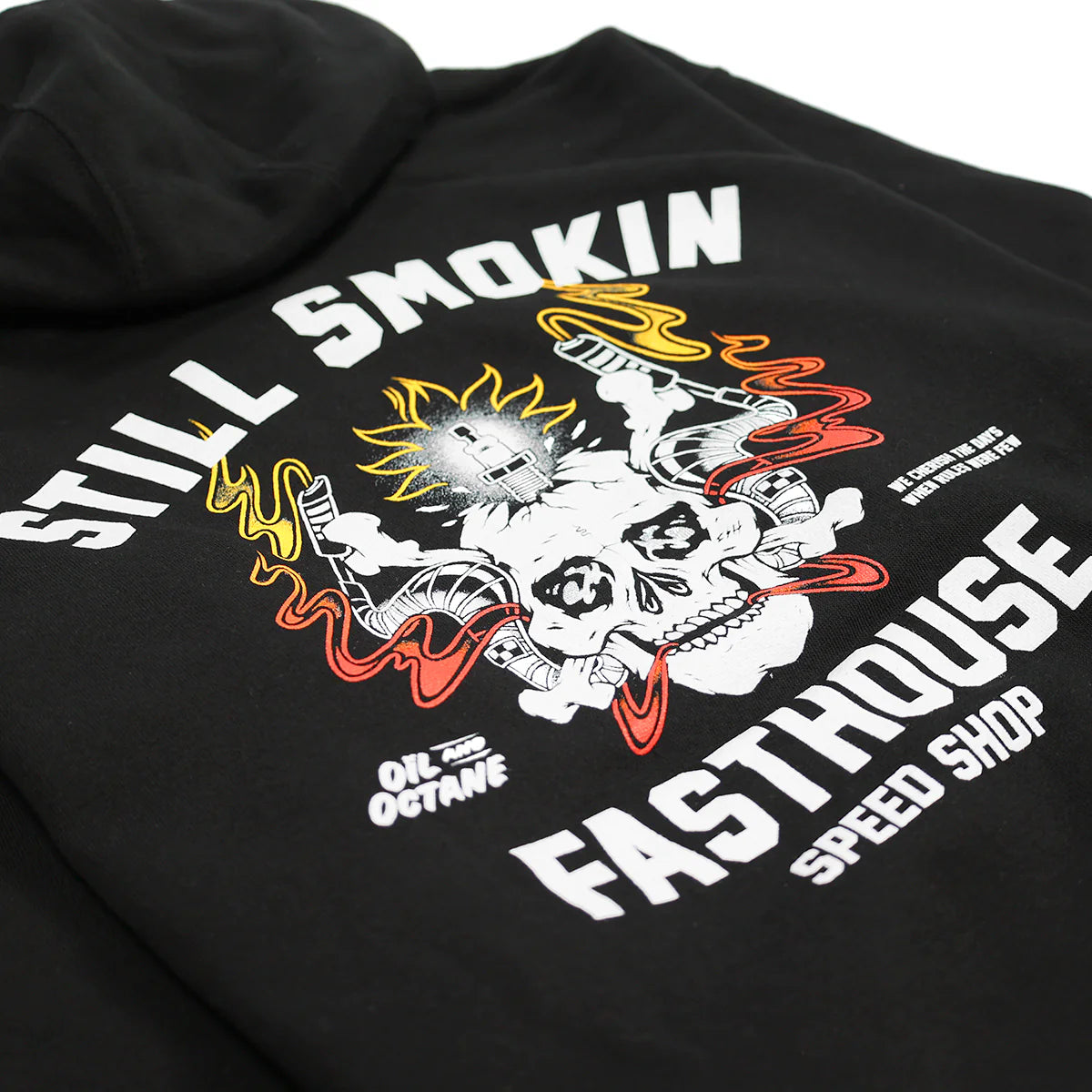 Fasthouse Smoke & Octane Hooded Pullover - Black