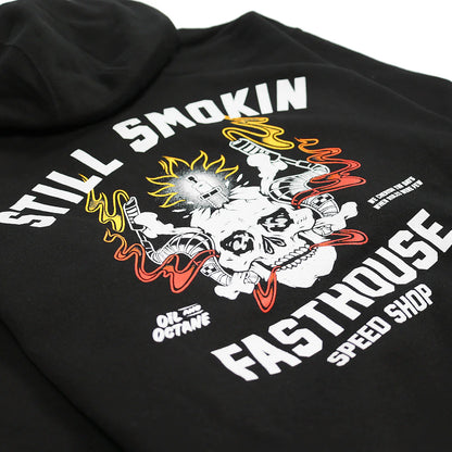 Fasthouse Smoke & Octane Hooded Pullover - Black