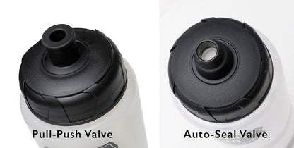 Soma Further Auto Valve Water Bottle - 36oz - Frosted Clear-Black