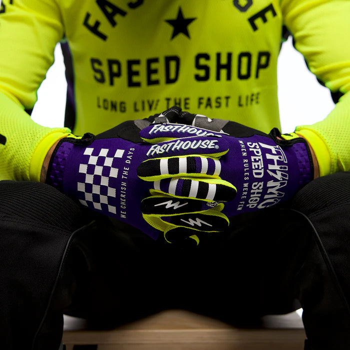 Fasthouse Speed Style Brute Glove - Youth - Purple-Black