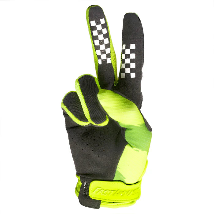 Fasthouse Speed Style Jester Glove - Youth - High Viz-Black
