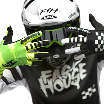 Fasthouse Speed Style Jester Glove - Youth - High Viz-Black