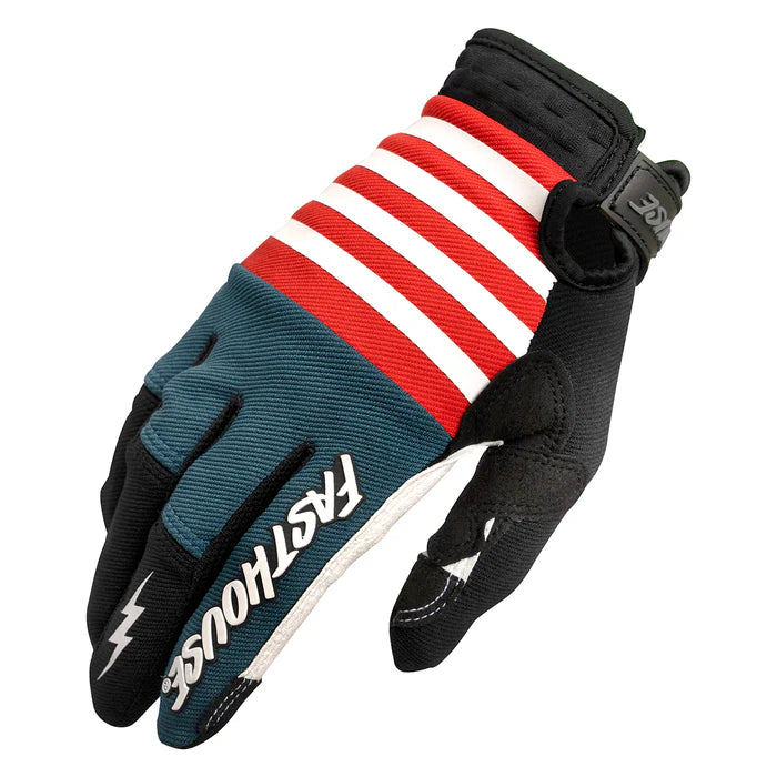 Fasthouse Speed Style Omega Glove - Red-Slate